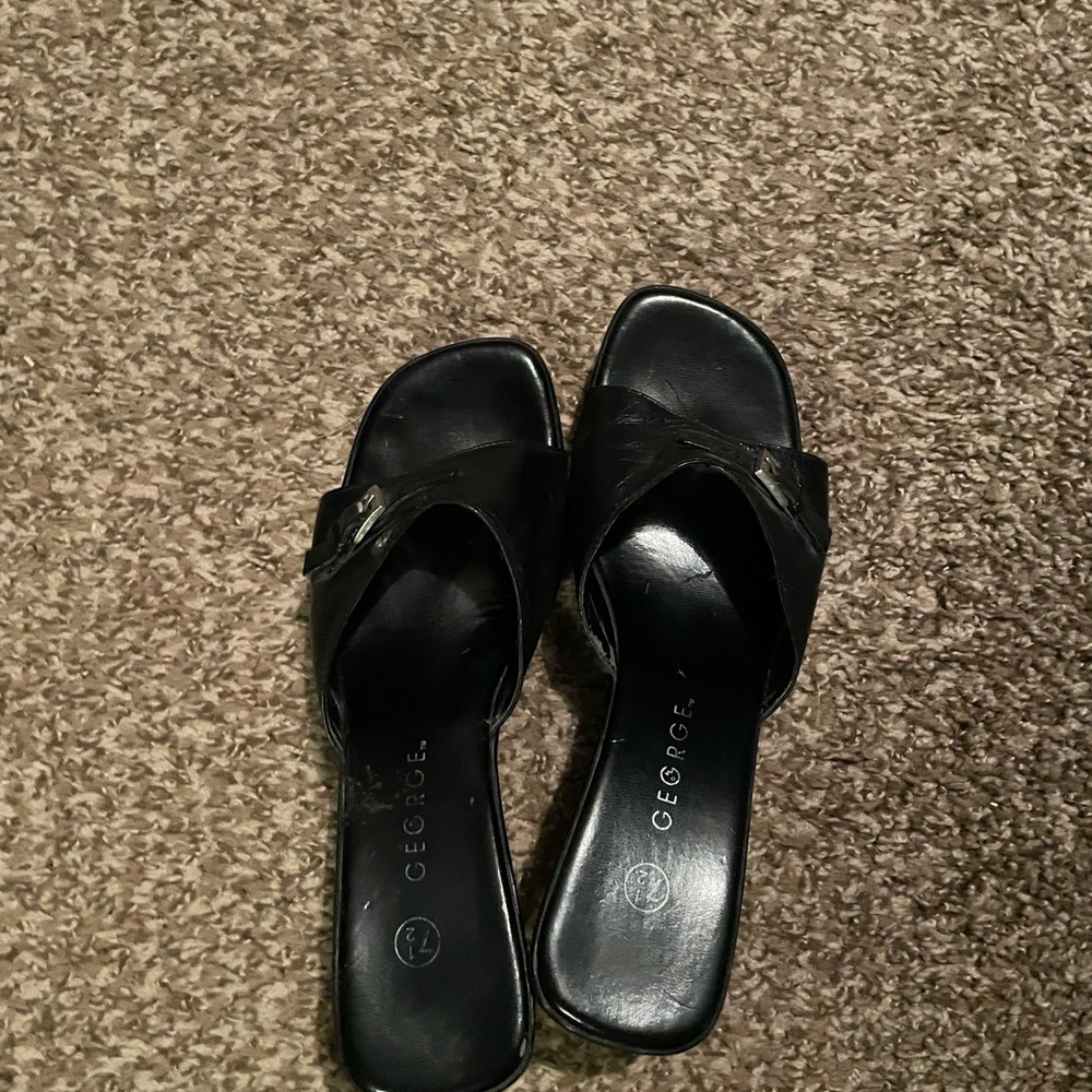 George Women's Black Mules